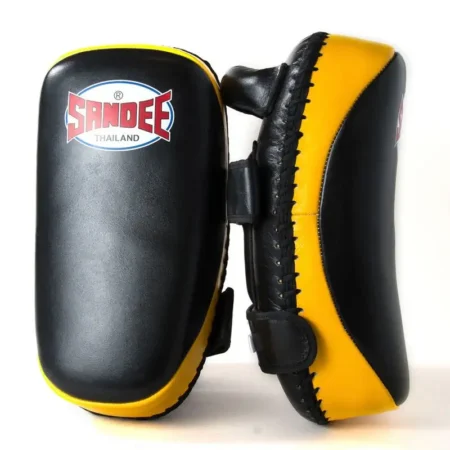 Sandee CTP1 Curved Thai Kick Pads- Black Yellow