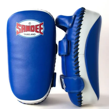 Sandee CTP1 Curved Thai Kick Pads- Blue White