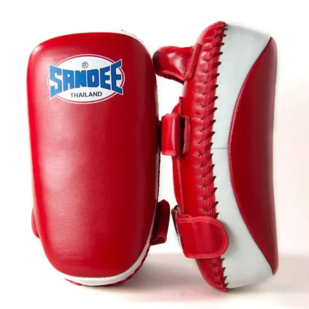 Sandee CTP1 Curved Thai Kick Pads- Red White