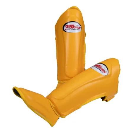 Twins SGL10 Yellow Double Padded Shin Guards