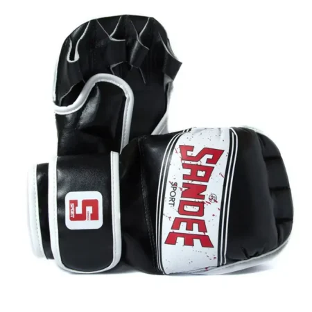 Sandee Sport MMA Sparring Gloves- Black White - S