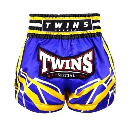 Twins TBS Racing Muay Thai Shorts Blue Yellow