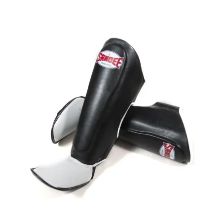 Sandee Authentic Black White Shin Guards