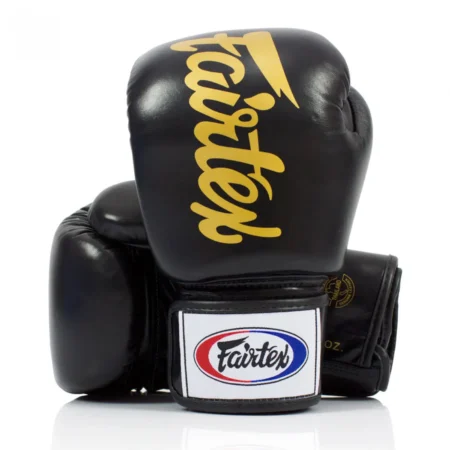 Fairtex BGV19 Black Deluxe Tight-Fit Muay Thai Gloves