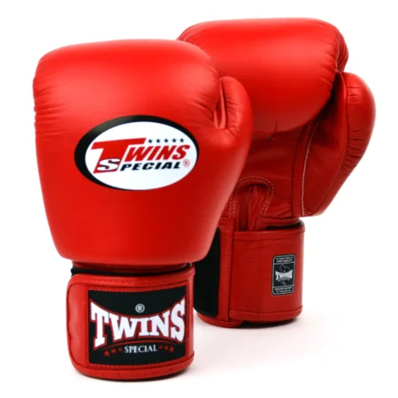 Twins BGVL3 Red Velcro Muay Thai Gloves