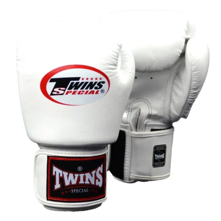 Twins BGVL3 White Velcro Muay Thai Gloves