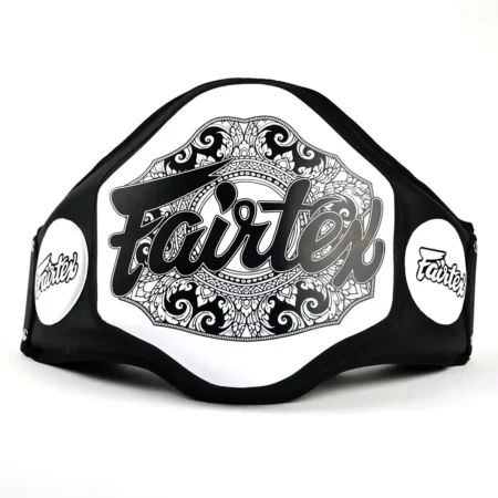 Fairtex BPV3 Microfibre Belly Pad Black White