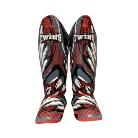 Twins FSGL10-55 Demon Grey Double Padded Shin Guards