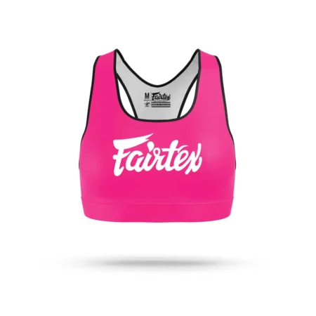 Fairtex SB1 Classic Sports Bra Pink-White