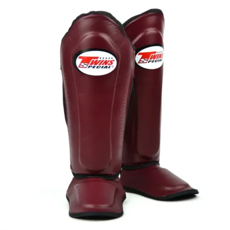 Twins SGL10 Maroon Double Padded Shin Guards