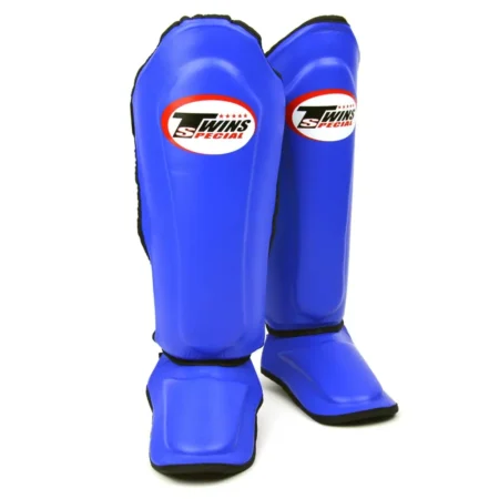 Twins SGL10 Blue Black Double Padded Shin Guards