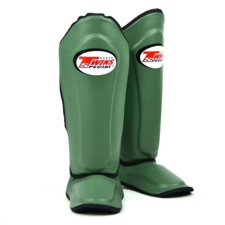 Twins SGL10 Olive Double Padded Shin Guards