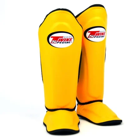 Twins SGL10 Yellow Black Double Padded Shin Guards