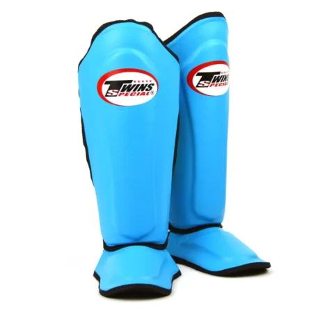 Twins SGL10 Light Blue Double Padded Shin Guards